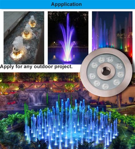 Led Fountain Ring Light RGB IP68 DMX Control Underwater Pool Light