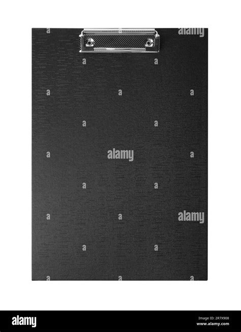 Black Clipboard Isolated On White Top View Stock Photo Alamy