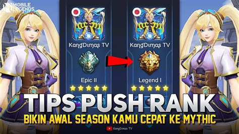 TIPS CEPAT PUSH RANK AWAL SEASON 30 Mobile Legends Indonesia YouTube