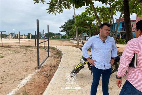 Supervisa Ponciano Vázquez Parissi obras municipales en Cosoleacaque