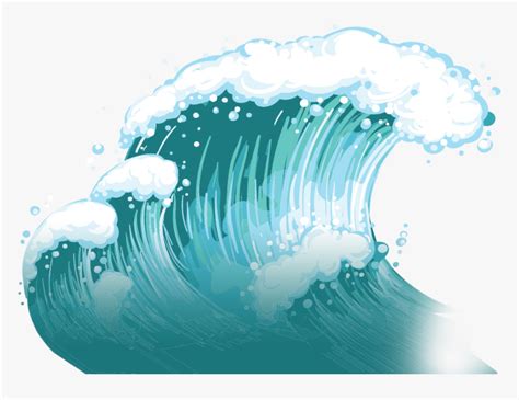 Wind Wave Dispersion Clip Art Ocean Waves Transparent Background HD