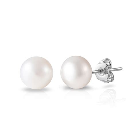 Sterling Silver Pearl Earrings by Philip Jones Jewellery