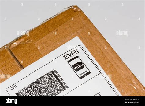 An Evri Parcel Delivery Stock Photo Alamy