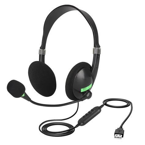 Usb Headset With Microphone Over The Head Computer Headphone For Pc