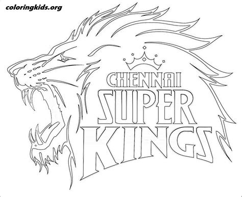 Chennaisuperkingslogo Coloring Kids Coloring Kids