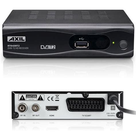 Axil RT0430 T2 Receptor Digital Terrestre DVB T2 Grabador