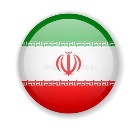 Der Iran Flagge In Form Von Wellenband Stock Abbildung Illustration