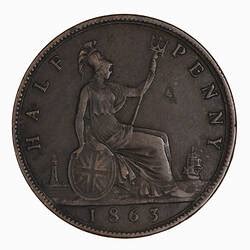 Coin Halfpenny Queen Victoria Great Britain