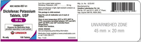 Diclofenac Potassium Package Insert Drugs