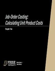 Job Order Costing Calculating Unit Costs Examples Course Hero