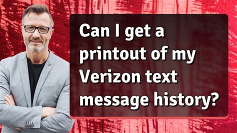 Can I Get A Printout Of My Verizon Text Message History Youtube