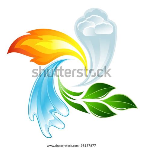 Four Elements Life Stock Vector Royalty Free 98137877 Shutterstock