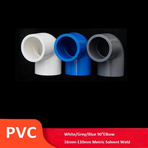 Pvc 90°elbow 16mm 200mm Solvent Weld Pressure Pipe Connector Diy Whitegreyblue Eur 143