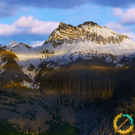 Colorful Andrast Mountains Bliss Shaders Minecraft Middle Earth