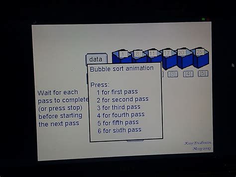 Starting from Scratch: Bubble sort animation (video)