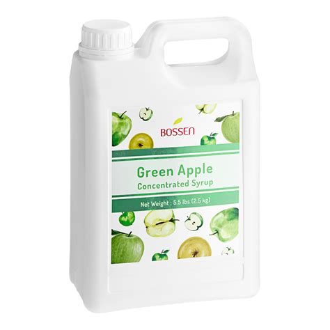 Bossen Green Apple Concentrated Syrup 64 Fl Oz