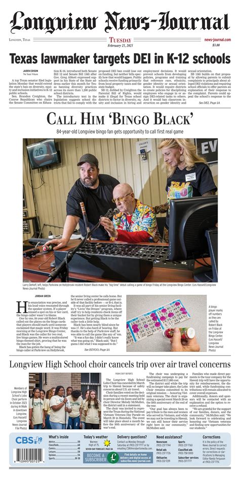 The latest longview news journal longview texas edition has a bombshell 9
