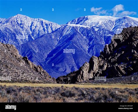 Boundary Peak 13 143 Feet Highest Point In Nevada Viewed From West Of Benton California