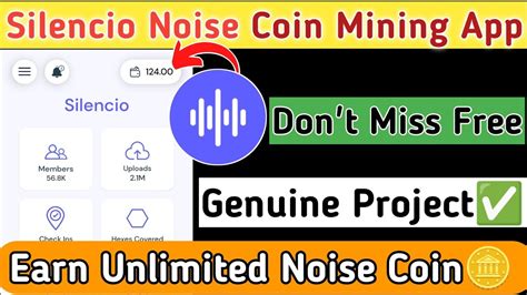 Silencio Noise Coin Earning App New Mining App Silencio Youtube