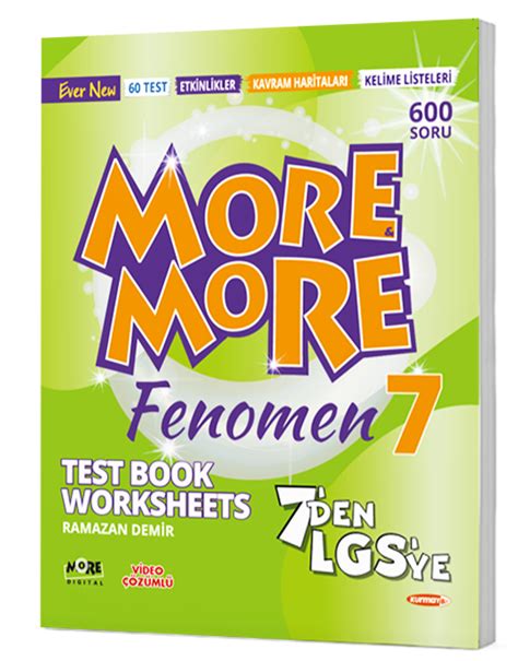 More More 7 Fenomen Test Book Worksheets Moreandmorekitap