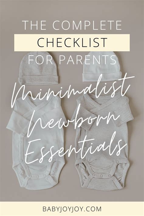 Minimalist Newborn Essentials—the Complete Checklist For Parents In