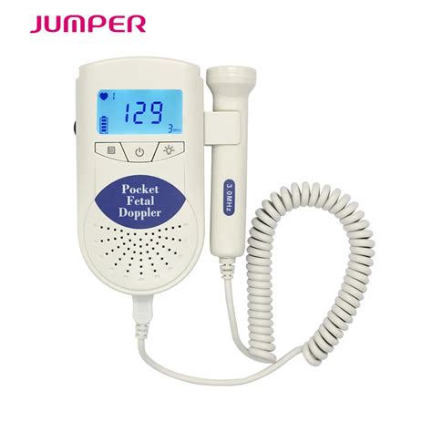 Jumper Large Back Light LCD Display Angelsounds Fetal Doppler Portable