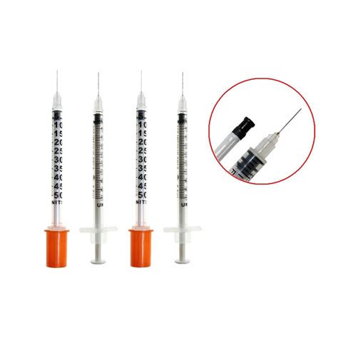 Disposable Retractable U U Ml Ml Ml Insulin Syringe With