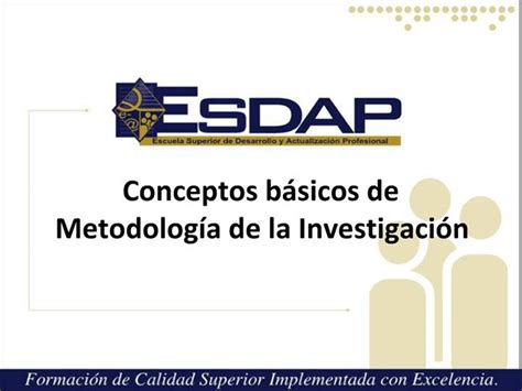 Ppt Conceptos B Sicos De Metodolog A De La Investigaci N Powerpoint