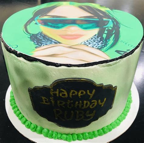 Billie Eilish Birthday Cake Decorated Cake By Mermade Cakesdecor