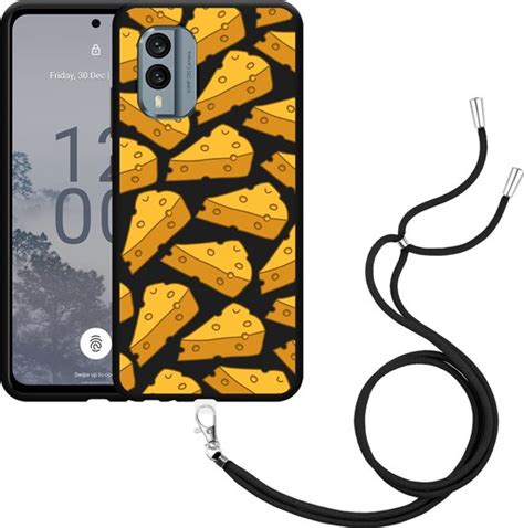 Cazy Hoesje Met Koord Zwart Geschikt Voor Nokia X30 Cheesy Bol