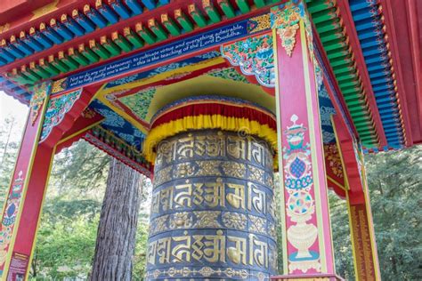 Mani Prayer Wheel In Land Of Medicine Buddha Retreat Center Soquel