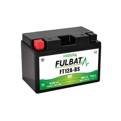 BATTERIE MOTO FULBAT GEL FT12A BS YT12A BS 12V 10 5AH 175A