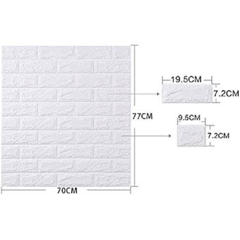 Ripley Papel Tapiz Autoadhesivo Decoraci N D Ladrillo Blanco Pcs