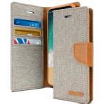 Buy Clickcase Canvas Series Faux Leather Magnetic Card Holder Wallet