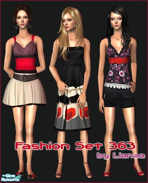 The Sims Resource Fashion Set 363 By Lianaa