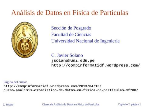 Pdf An Lisis De Datos En F Sica De Part Culas