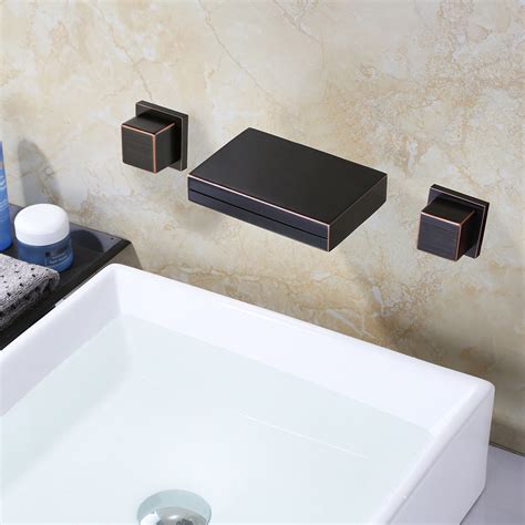 Cold And Hot Water Wall Mount Waterfall Bathroom Faucet China Bathroom Faucet And Basin Faucet