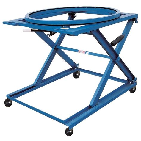 Vestil 1500 Lb Adjustable 3 Position Pallets Stand With Carousel With