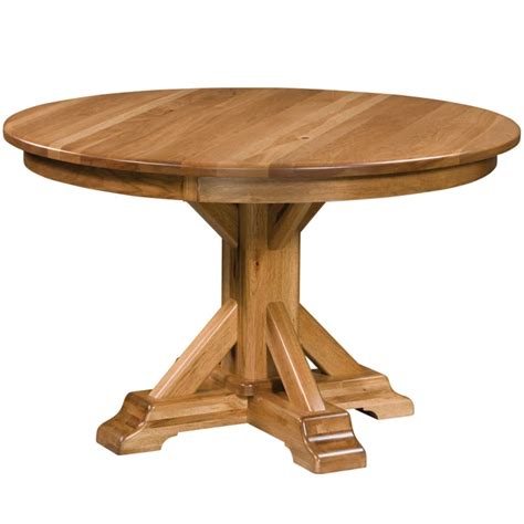 Rocky Point Round Amish Dining Table Amish Furniture Cabinfield