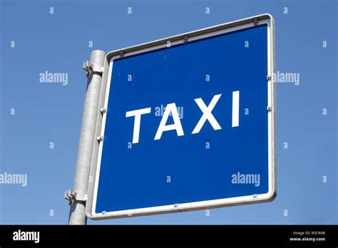 Taxi rank sign Stock Photo - Alamy