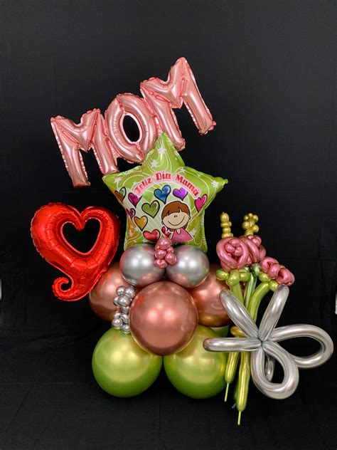 Jumbo Happy Mothers Day Balloon Bouquet Happy Moms Day Feliz Etsy