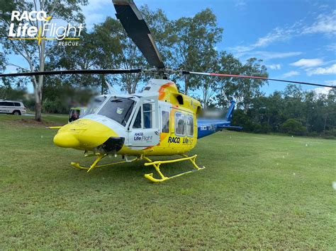 Racq Lifeflight Rescue Airlifts Injured Motorcyclist Lifeflight