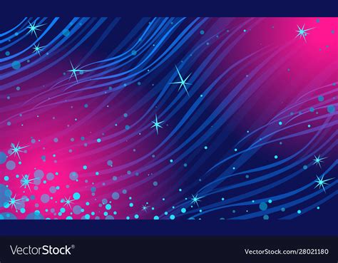 Abstract Blue Magenta Night Star Background Vector Image