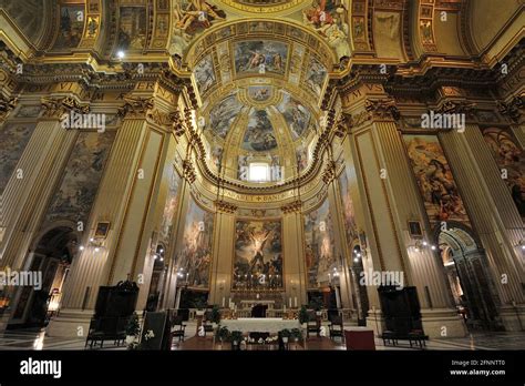 Italy Rome Basilica Of Santandrea Della Valle Stock Photo Alamy