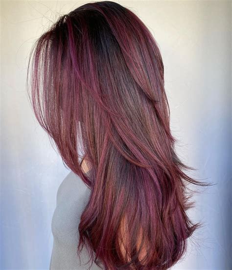 40 Latest Plum Hair Color Ideas For 2024 Hair Adviser Plum Hair Hair Highlights Purple Hair