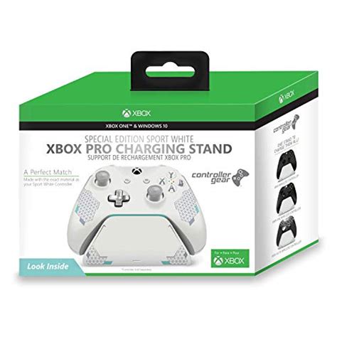 Controller Gear Officially Licensed Sport White Special Edition Xbox Pro Charging Stand