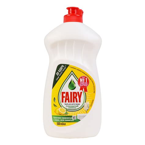 Засіб для миття посуду Соковитий лимон Fairy 500мл Fairy 5410076512904 ...