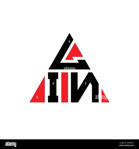 Lin Triangle Letter Logo Design With Triangle Shape Lin Triangle Logo