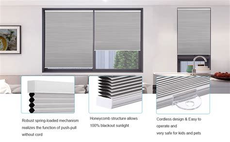 Amazon Custom Myshade Cellular Shades Light Filtering Cordless