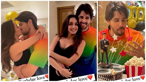 Kiara Advani Kisses Sidharth Malhotra During Birthday Celebration At